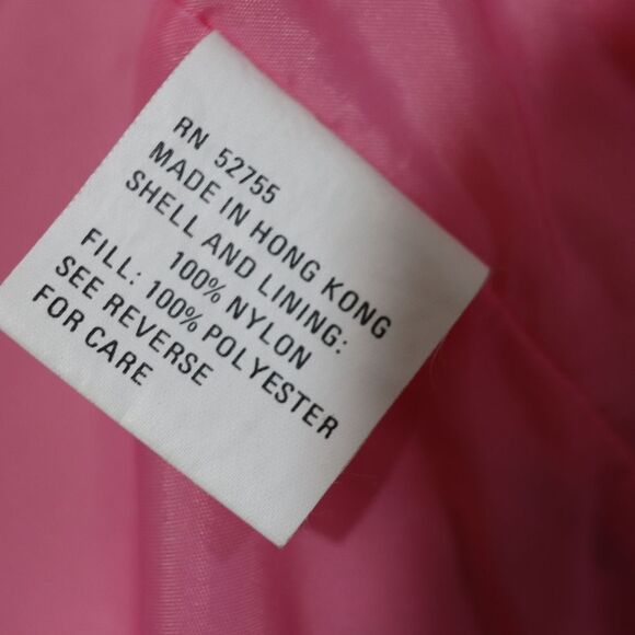 Jansport Vintage 90s Pink Ski Snow Jacket Medium Asymmetric Buttons Nostalgic - Picture 13 of 14